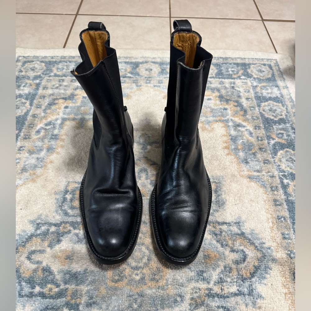 Dsquared2 Men's Black Leather Ankle Boots Size 41